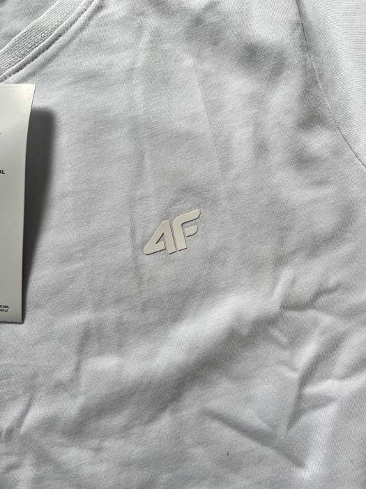 4f biala koszulka tshirt xl