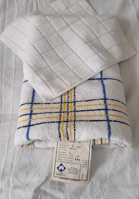 Nowy duży ręcznik kąpielowy  frotte 139x72 + ściereczka frotte