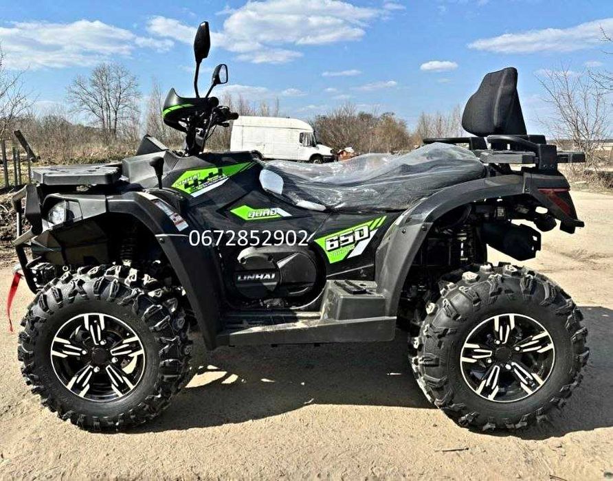 Квадроцикл Linhai ATV 650 L EFI EPS (4х4, 600 см³, електропідсилювач EPS) інжектор BOSCH, лебідка, фаркоп, литі диски 14 Безкоштовна доставка, Лінхай