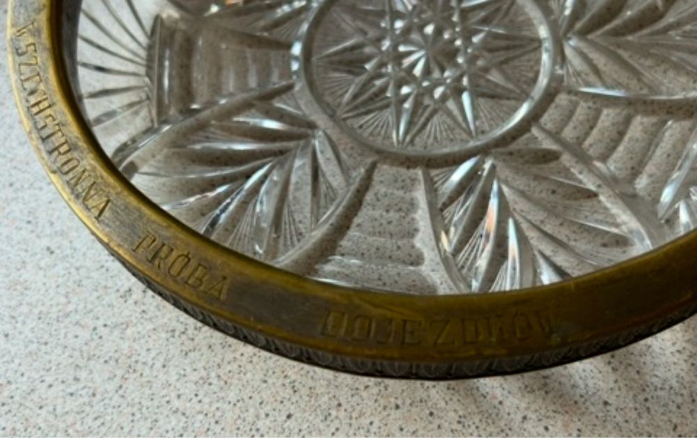 Bracia Henneberg kryształowa żardniera Szkoła Jazdy Konnej 1939r