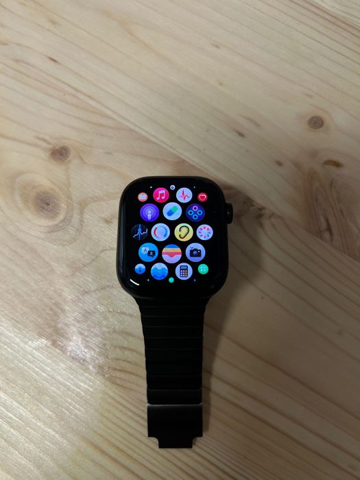 Apple Watch Series 10 – 42mm Aluminium Case | Pulseira Premium 316L Bracelete de Elos Ardósia
