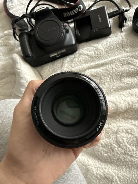 Canon rebel t5 com lente 50mm