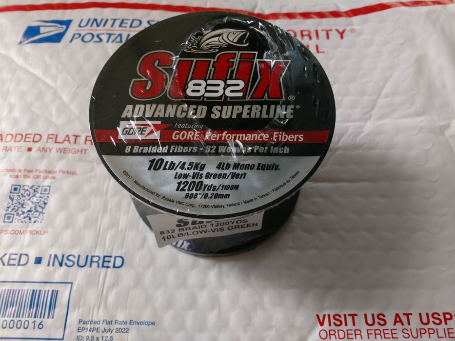 Шнур рибальський Sufix 832® Braid 10lb Dark Green