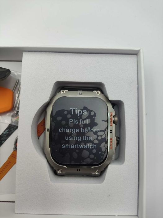 ZEGAREK SMARTWATCH MĘSKI rozmowy   MENU puls ciśnienie powiadomie