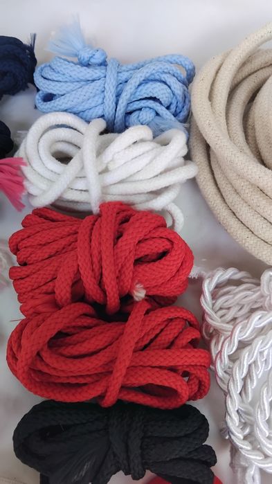 Cordões de algodão para costura e artesanato