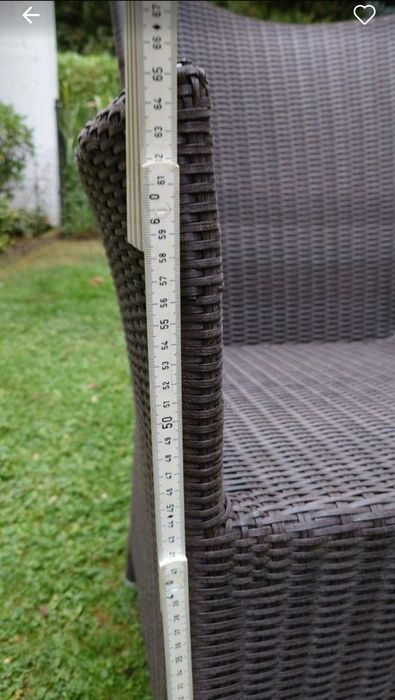 Jeden fotel Ogrodowy Poliratan Jutlandia