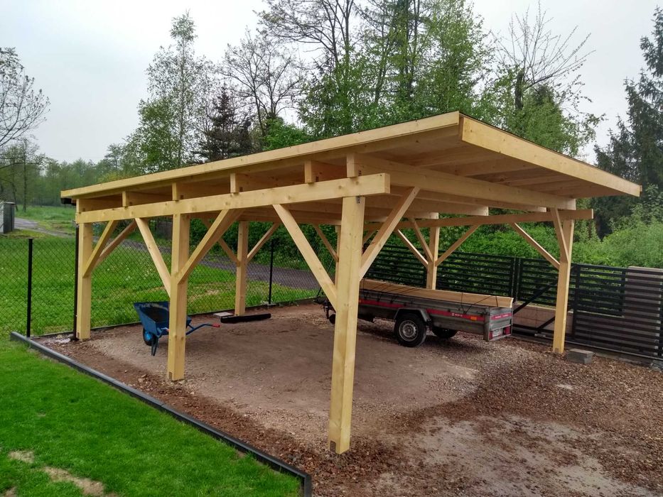 WIATA JEDNOSPADOWA 5.9x6.2m Producent! (każdy wymiar)  Drewno KVH