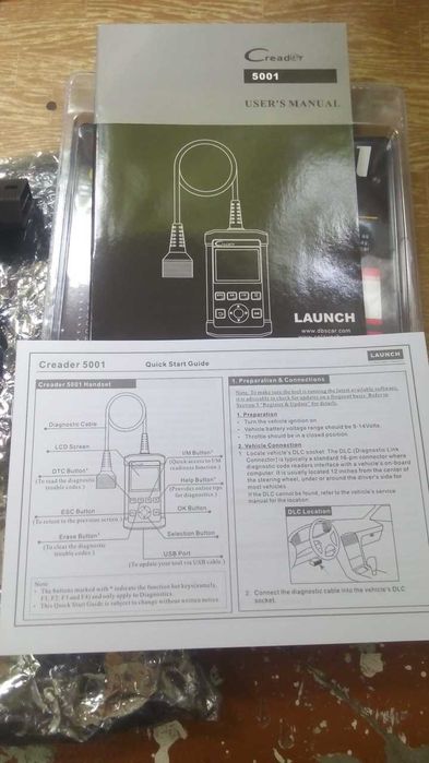 OBD2 OBD-II автосканер Лаунч Creader CR5001 оригінал Діагностика авто