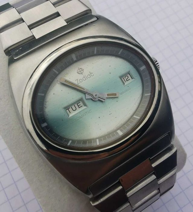 Vintage Zodiac SST 36000  Oryginalna Bransoleta  21cm  38mm