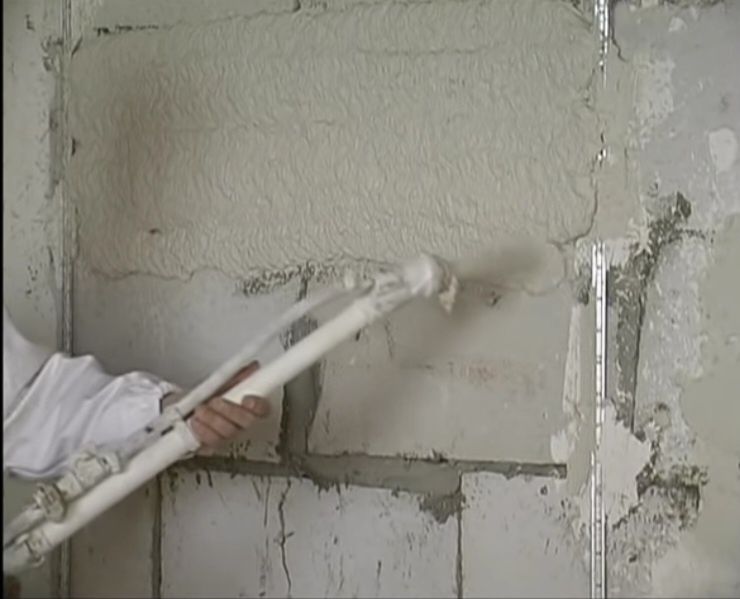 Машинна штукатурка  .Штукатурні  роботи.