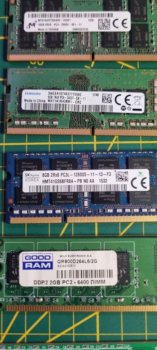 Pamięć RAM DDR2 DDR3 DDR4 2GB 8GB 16GB