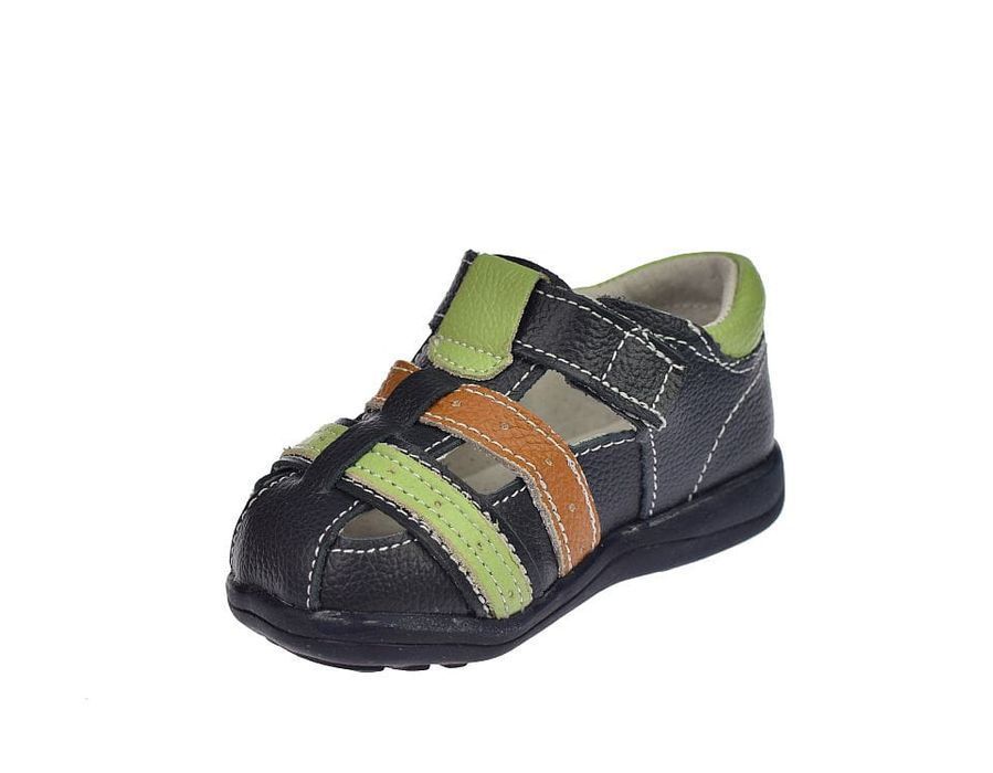 Sandałki dziecięce skórzane B1597 NVZ na rzepy roz. 20