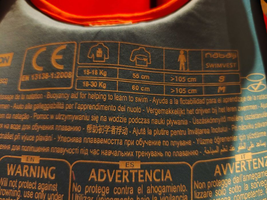 Coletes salva vidas criança