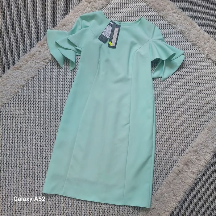 Nowa sukienka wizytowa miętowa Komunia Bemar r. 40