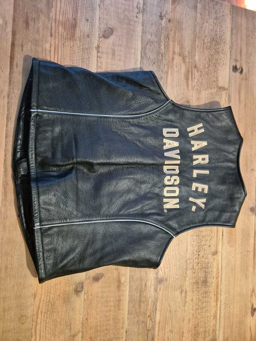 Colete Harley Davidson 100th aniversário pele senhora