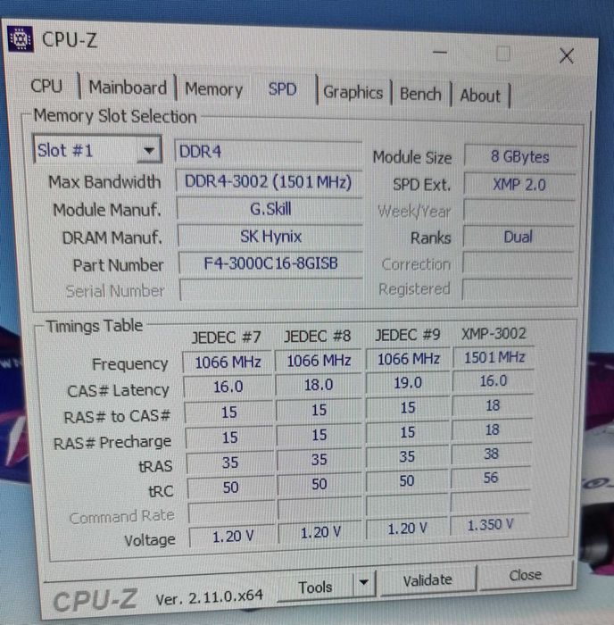 Оперативна пам'ять G.Skill Aegis DDR4 3000 16GB (2x8)