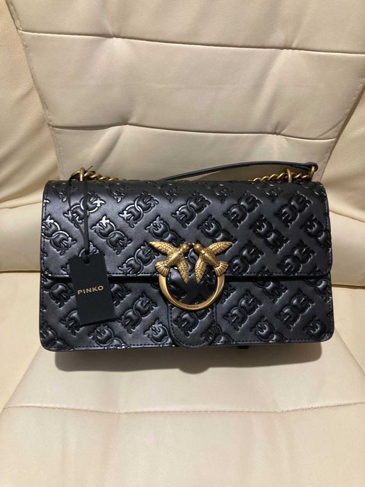 Сумка Pinko біла жіноча mini shoulder bag стильна трендова