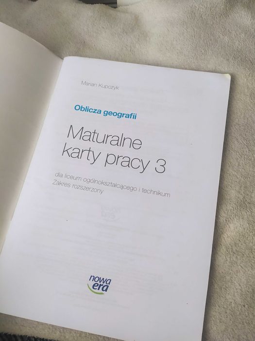Maturalne karty pracy geografia