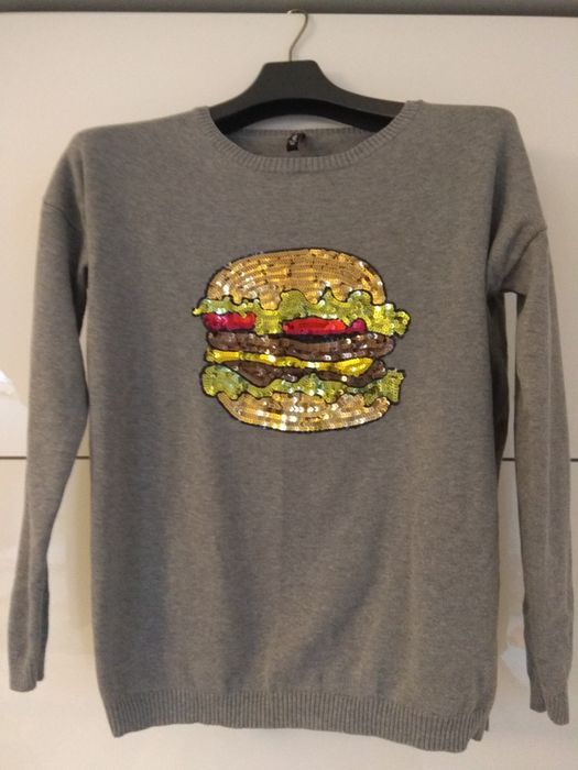 Sweter Cropp Hamburger rozm M