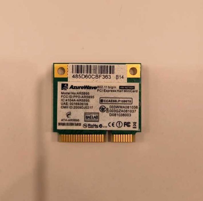 Placa Wifi Wireless AzureWave AW-NE785H Mini PCIe | Portátil | Laptop