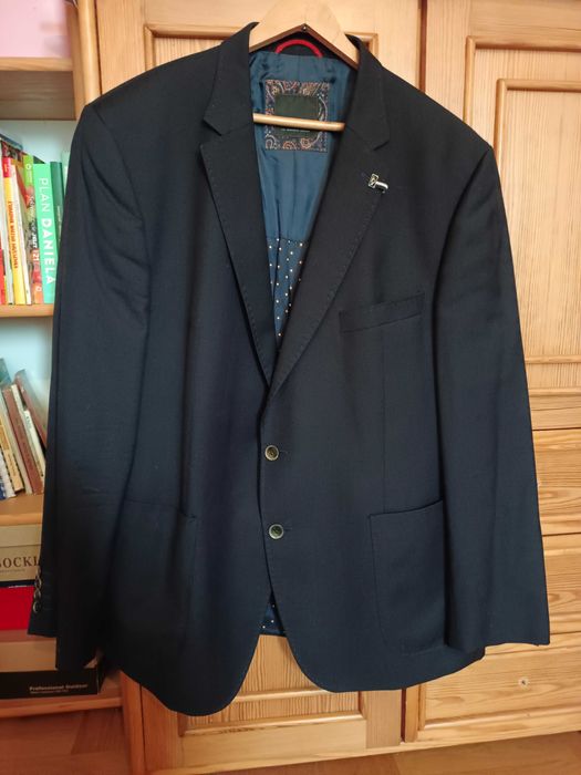 DIGEL Marzotto Luxury Easy Wear Havana Fabric - wełna merino - 56 T