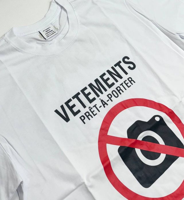 футболка Vetements Antisocial White T-shirt