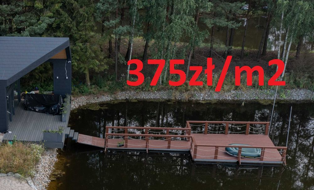 Pomost Pomosty Pływający Pływające Domek Działka nad jeziorem