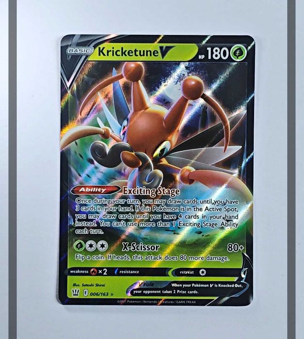 Kricketune V 006/163 BST Pokemon ENG-NM