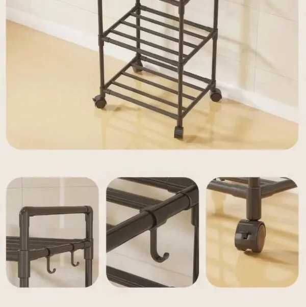 Полиця для взуття стелаж металевий органайзер Полка для обуви стеллаж