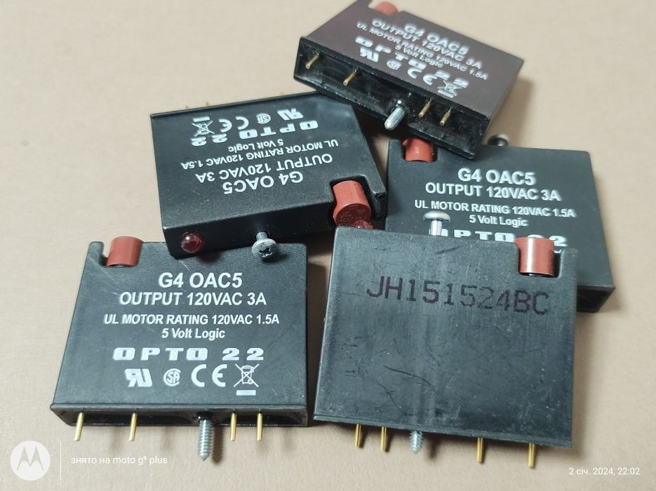 Реле OPTO 22 , реле DC24V 40/30А 4шт.