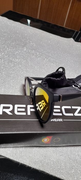 Óculos espelhados reflexo