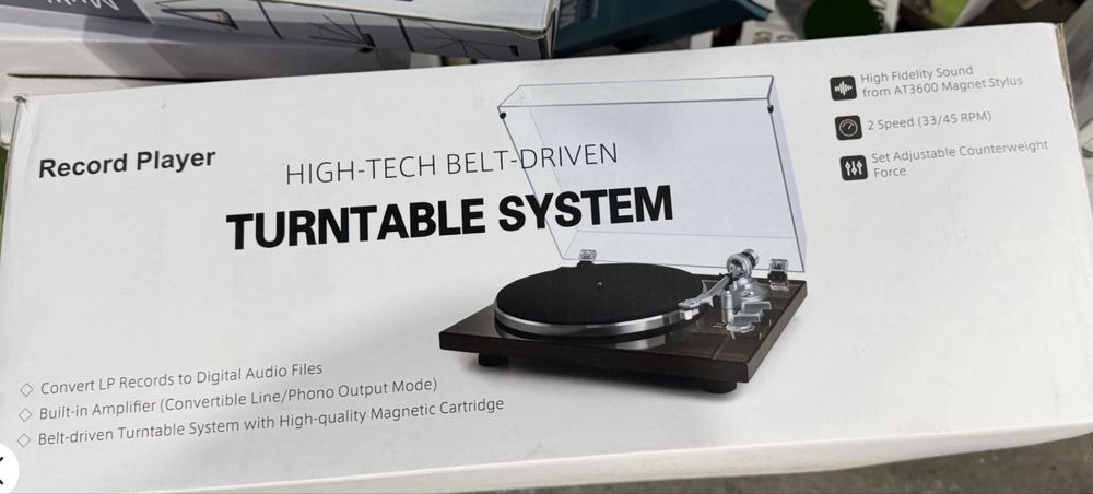 Програвач вінілових платівок Retrolife High-Tech Belt-Driven HQKZ-006 з бездротовим підключенням