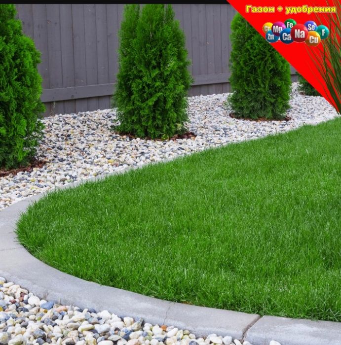 Газон СПОРТ-мини 5кг НА 100м2 выносливая трава для нагрузки игр спорта