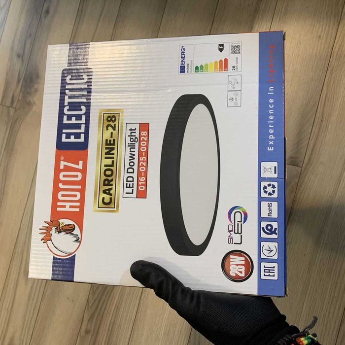 Світильник накладний круглий Caroline-28 W 6400K 1960Lm  287мм IP20