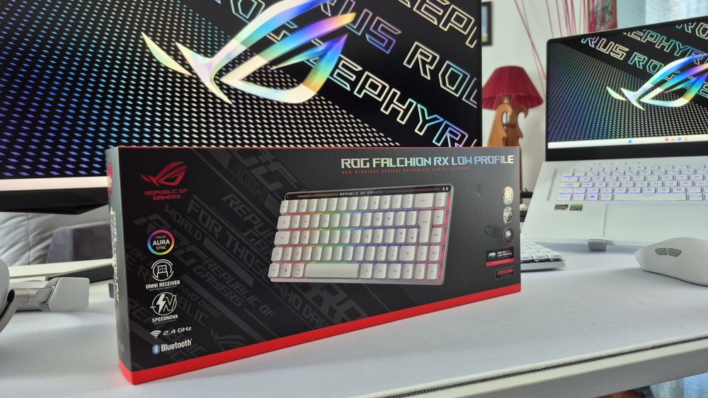 NOVO | SELADO | ASUS ROG Falchion RX Low Profile - Branco - Layout UK