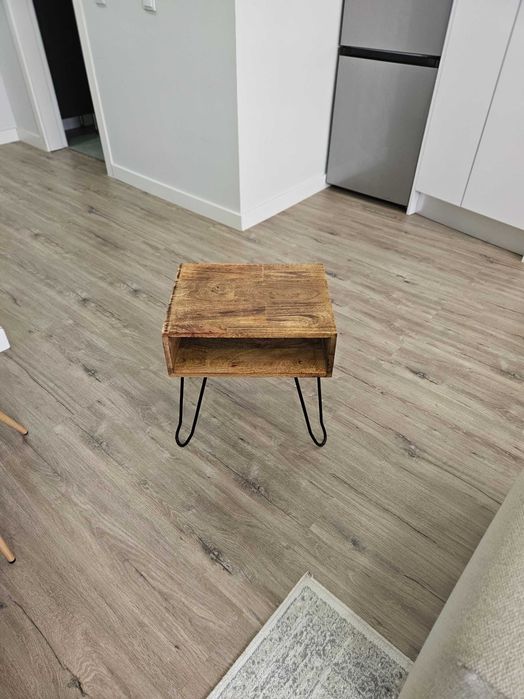 Mesa de cabeceira retangular em madeira reciclada Tital (SKLUM)