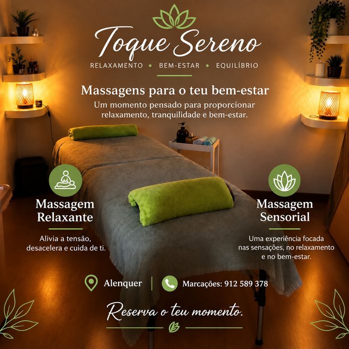 Massagem relaxamente e bem estar zona de Alenquer