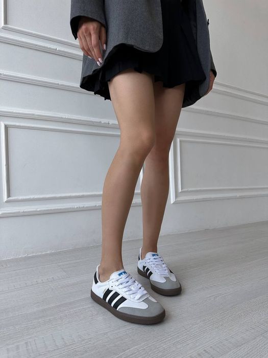 ТОП ‼️ Кросівки Adidas Samba White Black | 36-45