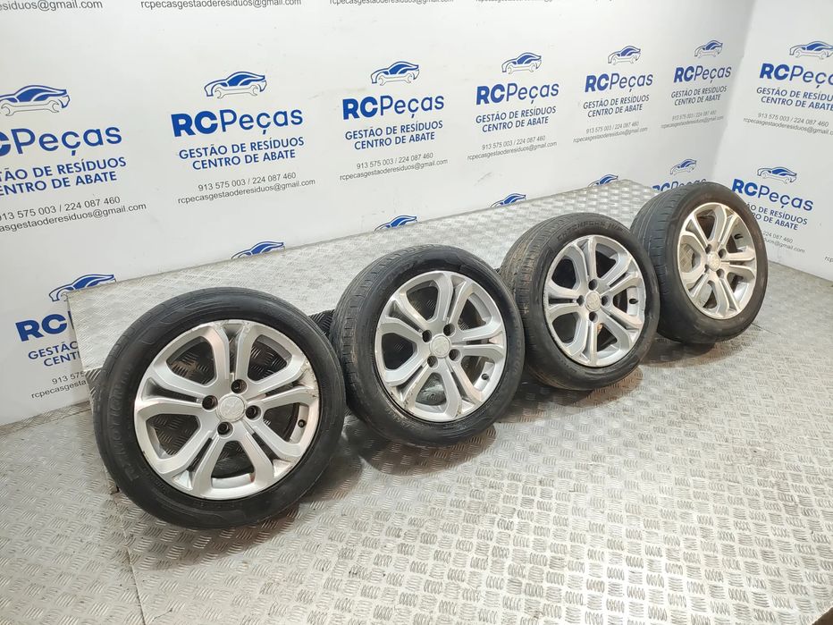 Conjunto de jantes 16 originais Peugeot 208 6J ET23 4x108