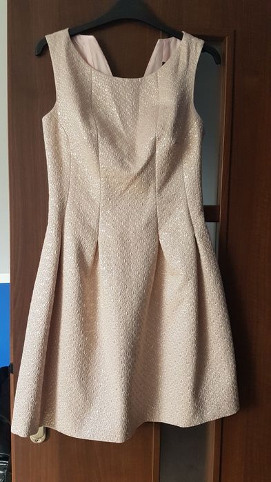 Zloto- rózowa sukienka