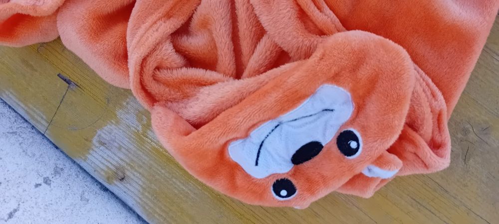 Manta / toalha para bebé com capuz