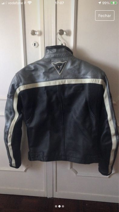 Blusão motard Dainese cabedal senhora