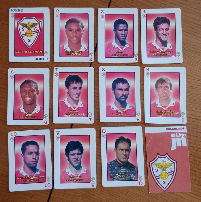 Cartas do baralho Liga JN