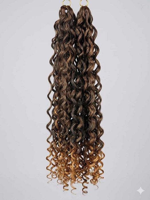 Aplicação de extensão de cabelo humano