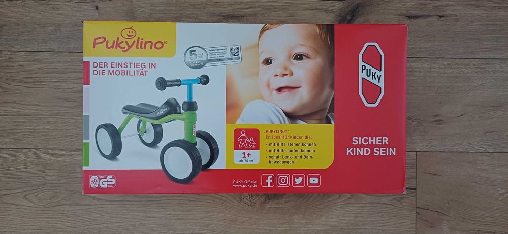 Rowerek dziecięcy PUKY pukylino czerwony