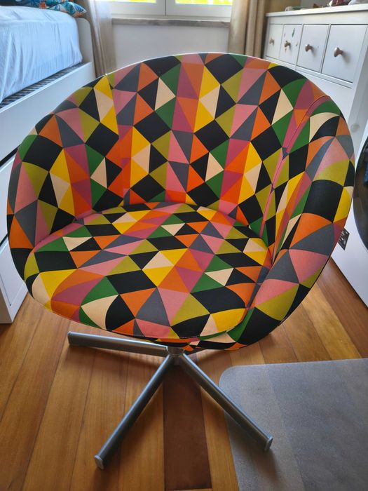 Cadeira escritório ikea colorida