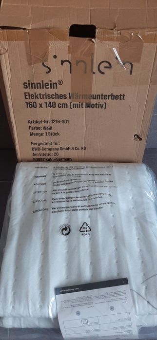 Mata grzewcza / podkład podwójnie sterowana  160×140