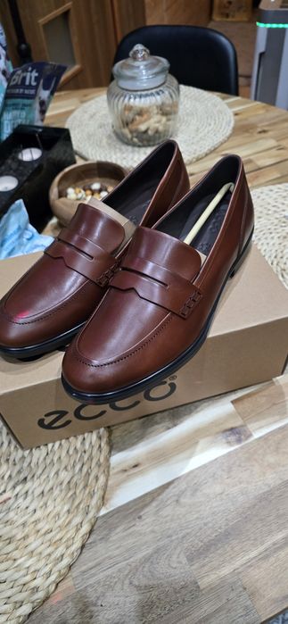 NOWE Ecco mokasyny espadryle buty wizytowe Męskie 42