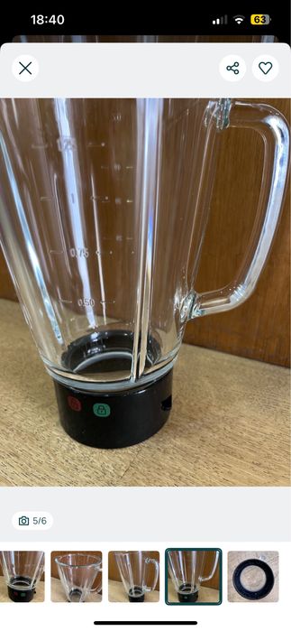 Copo vidro liquidificador Moulinex / Tefal - NOVO