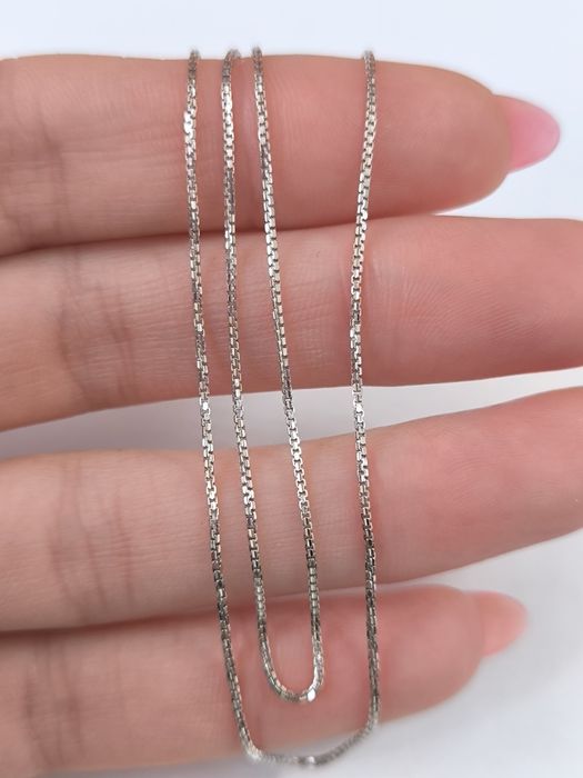 Цепочка из белого золота 40см, 1.75г